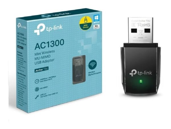 USB Wireless TP-LINK AC1300 Archer T3U MU-MIMO USB Adapter 5GHz