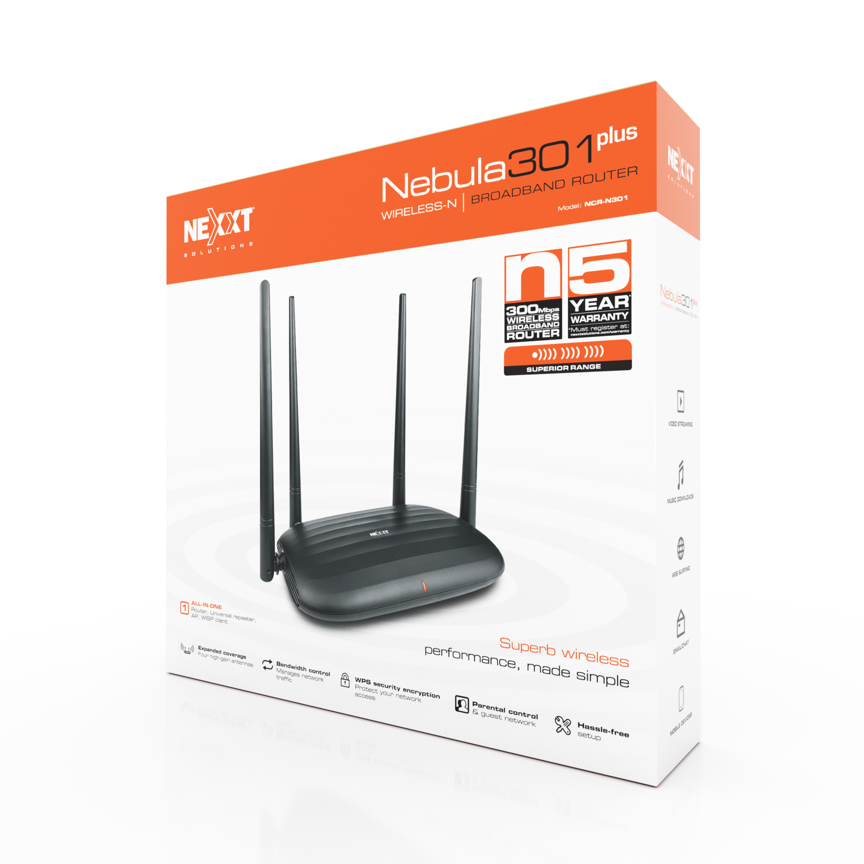 Router Wireless NEXXT Nebula 301 Plus WIFI - UnitGames