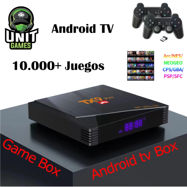 Consola y TV BOX Retro Doble Sistema TX9 Pro