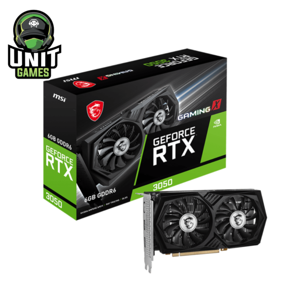 Placa de Video MSI GeForce RTX 3050 Gaming X 6GB DDR6