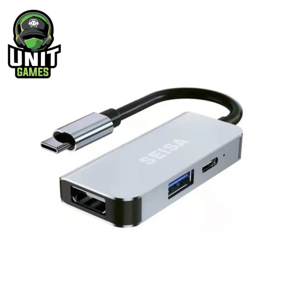 HUB Tipo C SEISA HDMI + USB 3.0 + Power Delivery