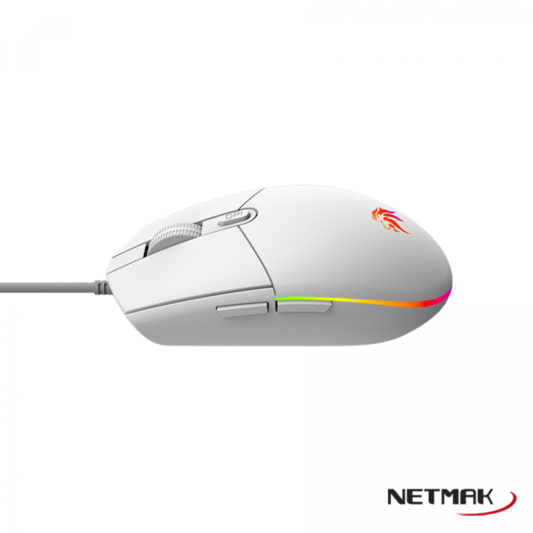 Mouse NETMAK RGB Expert Blanco - Imagen 2