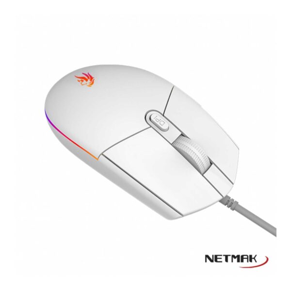 Mouse NETMAK RGB Expert Blanco - Imagen 3