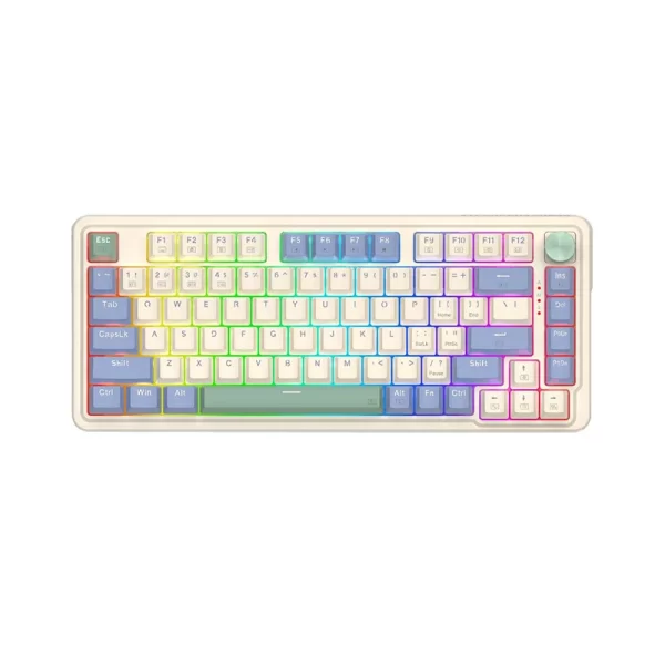 Teclado Mecanico REDRAGON UCAL PRO Cream Purple Green - Imagen 3