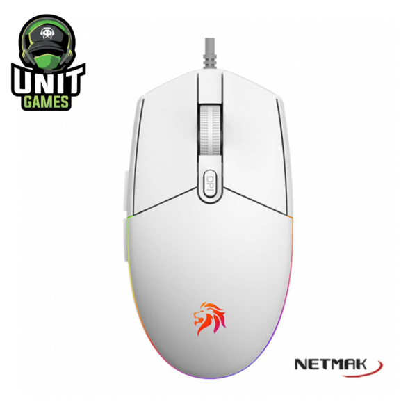 Mouse NETMAK RGB Expert Blanco