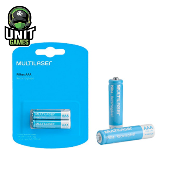 Pilas Recargables MULTILASER AAA 1000mAh (Por Unidad)