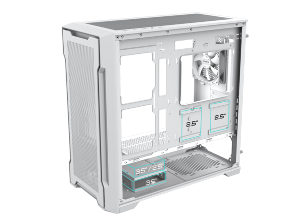 Gabinete GIGABYTE C102 Glass Ice - Imagen 5