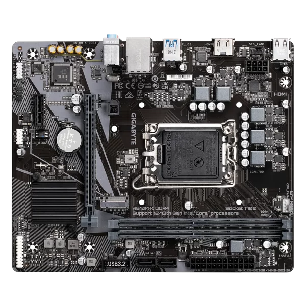 Motherboard GIGABYTE H610M K D4 - Imagen 2