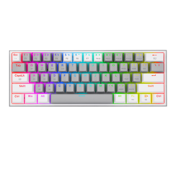 Teclado Mecanico REDRAGON Fizz Pro K616 Grey/White - Imagen 2