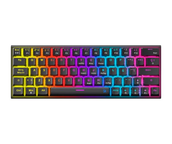 Teclado Mecanico SOLARMAX KB76C Negro Switches Red - Imagen 2