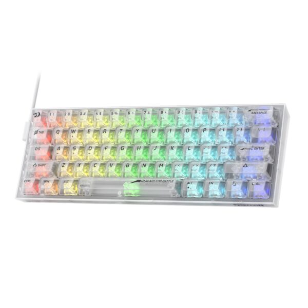 Teclado Mecanico REDRAGON Fizz Transparente - Imagen 4