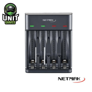Cargador de pilas NETMAK USB P/4 PILAS AA/AAA
