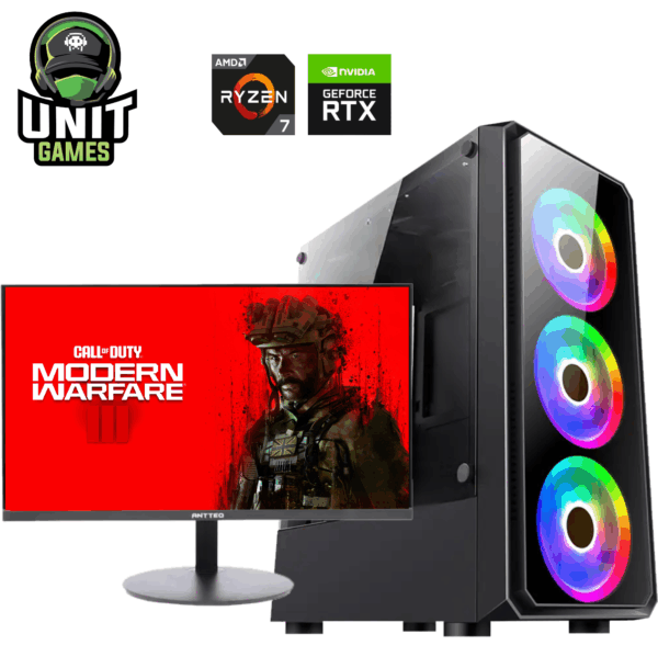 PC Gamers Ryzen 7 5700 con RTX 2060 Super y Monitor 22″ 75hz