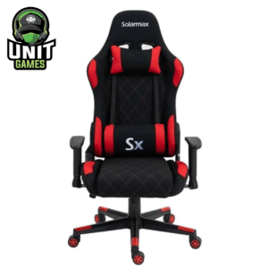 Silla Gamer SOLARMAX SXGC-7007 Rojo y Negra con Parlante