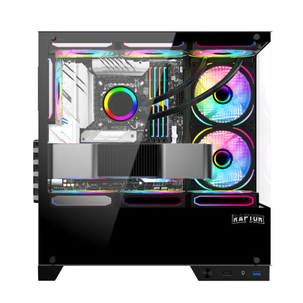 Gabinete RAPTOR Thunder Strike Black - Imagen 2