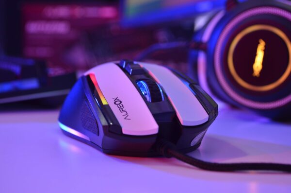 Mouse AUREOX LaserSight Blanco - Imagen 2