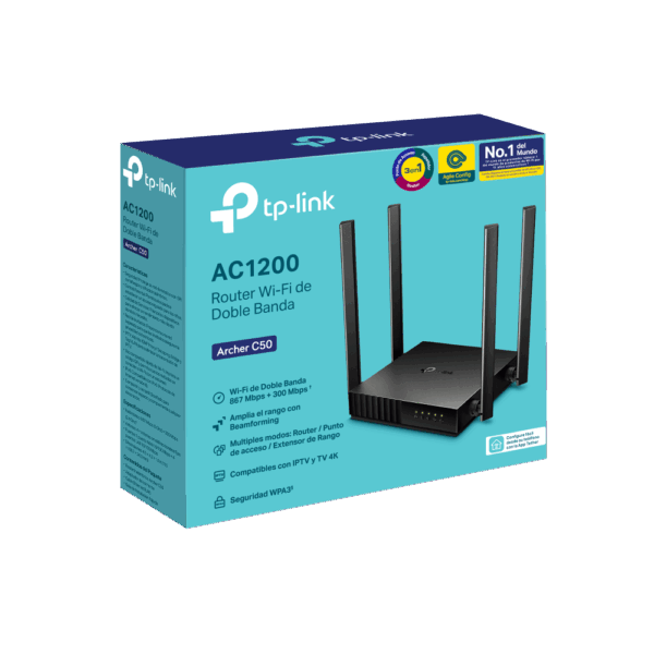 Router Wireless TP-LINK ARCHER C50 AC1200 - Imagen 3