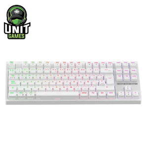Teclado Mecanico Inalambrico SOLARMAX GMKB88RW Blanco Switch Red