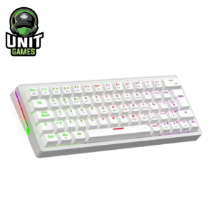 Teclado Mecanico Inalambrico SOLARMAX GMKB64RB Blanco Switch Red