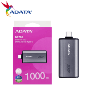 Disco Externo SSD ADATA SC750 USB C 1TB PS5 / XBOX