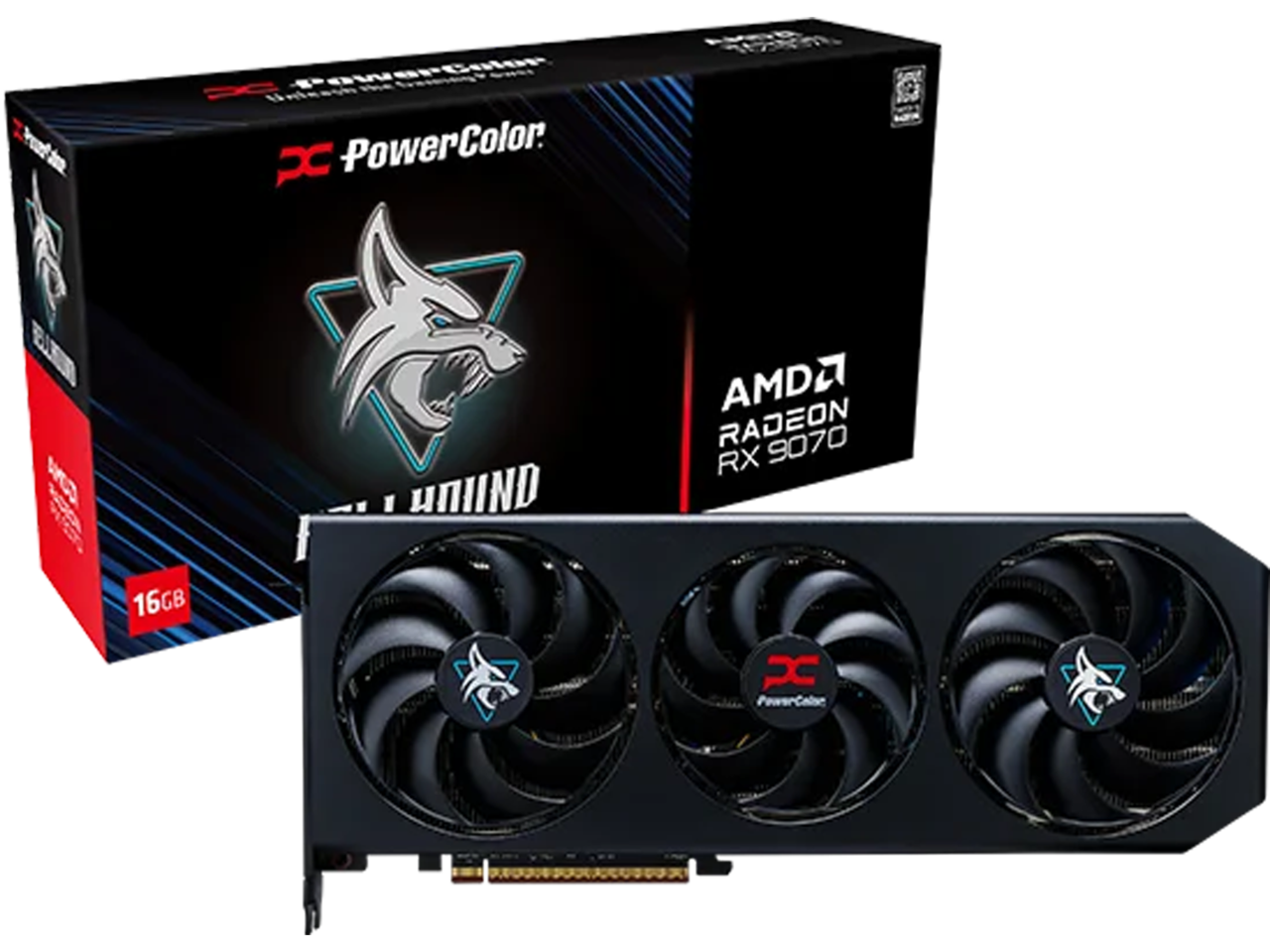 Placa de Video POWERCOLOR HellHound Radeon RX 9070 16GB - Imagen 2
