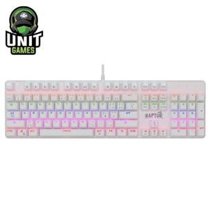 Teclado Mecanico RAPTOR Fireclaw M104 Blanco
