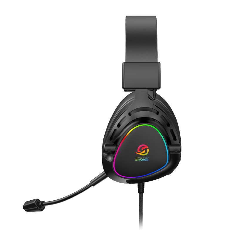 Auriculares SOLARMAX GHS59B RGB Negro - Imagen 2