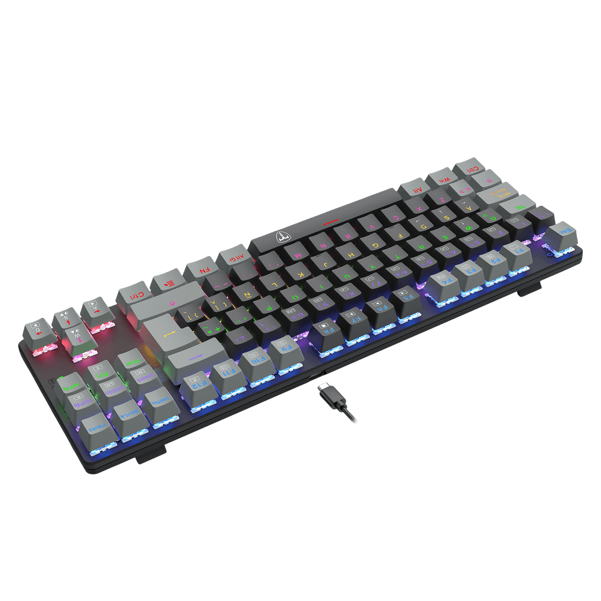 Teclado Mecanico T-DAGGER Bora Lite Rainbow Black / Grey - Imagen 4
