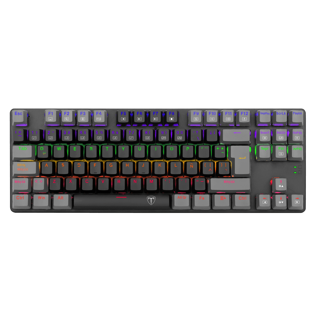 Teclado Mecanico T-DAGGER Bora Lite Rainbow Black / Grey - Imagen 2