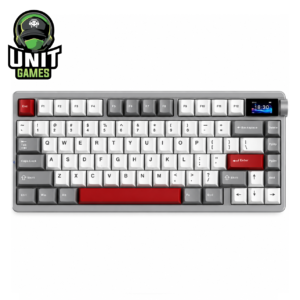 Teclado Mecanico AULA Nova 75 Grey/White/Red Star Vector