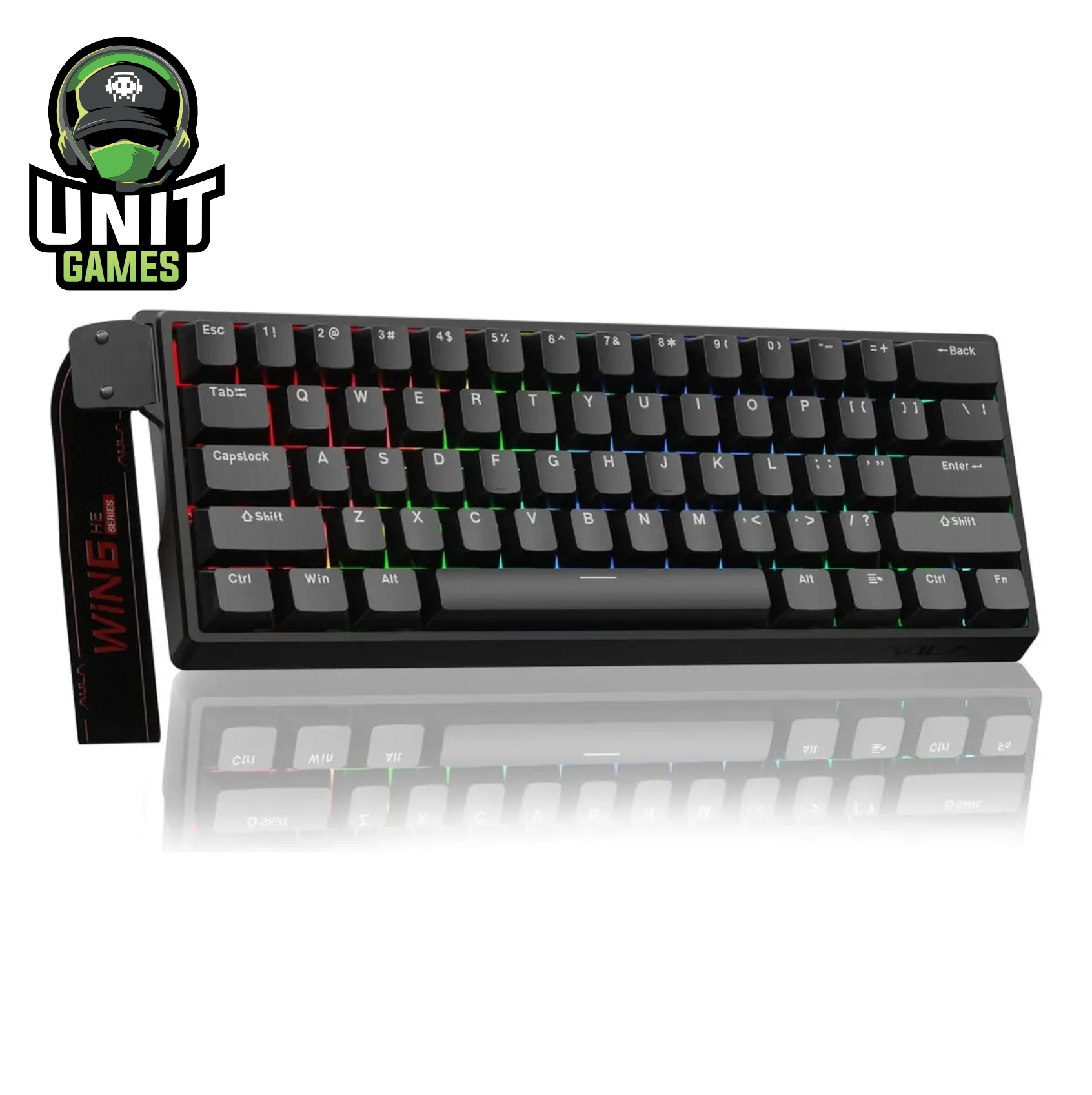 Teclado Magnetico AULA Win60HE Black 8Khz