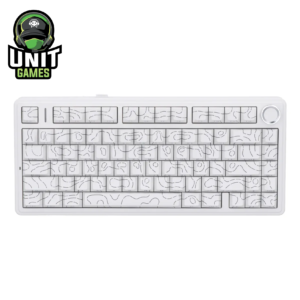 Teclado Mecanico Inalambrico AULA F75 White Contour Line Star Vector