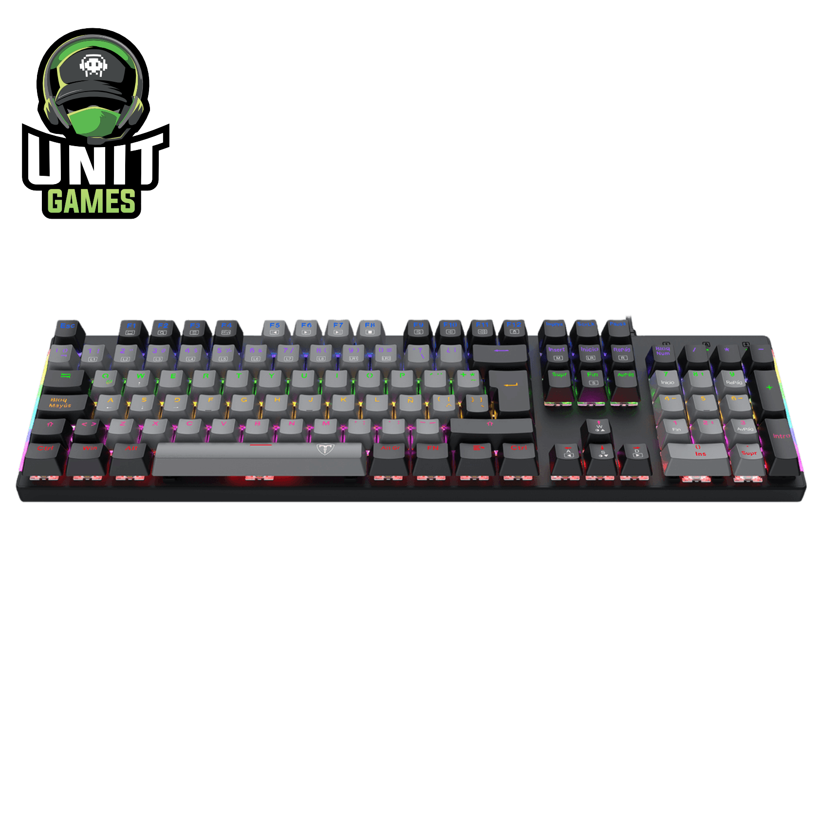 Teclado Mecanico T-DAGGER Naxos Grey / Black