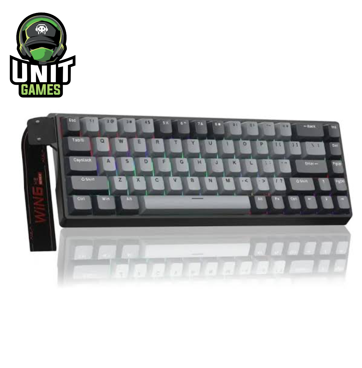 Teclado Mecanico AULA Win68HE Pro Light Grey/Dark Grey