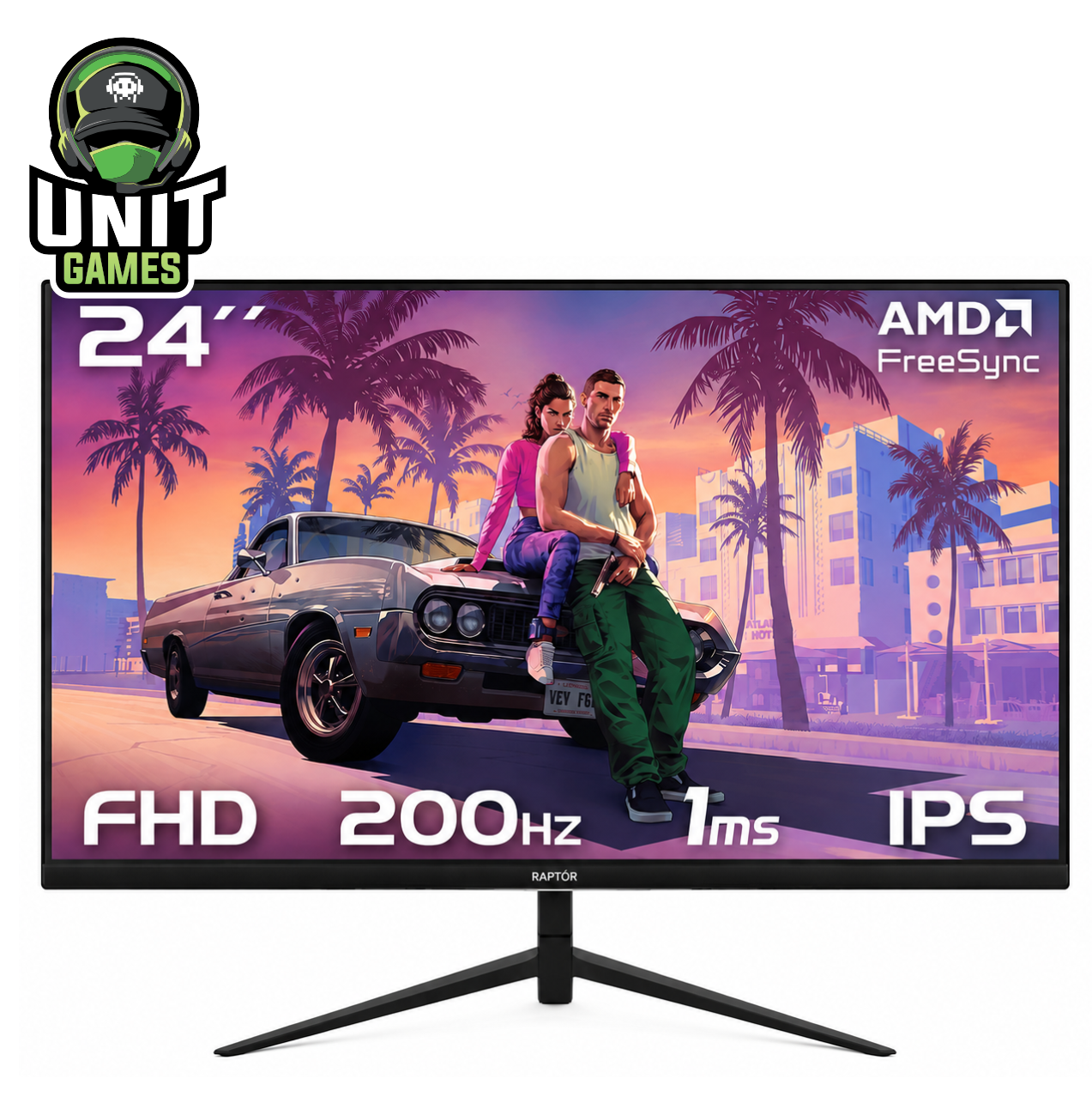 Monitor RAPTOR Hawk Eye FHD Frameless 24" 200hz
