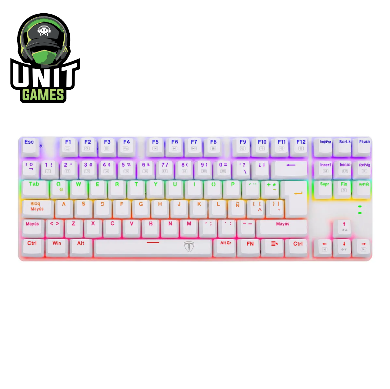 Teclado Mecanico T-DAGGER Bora Lite Rainbow White