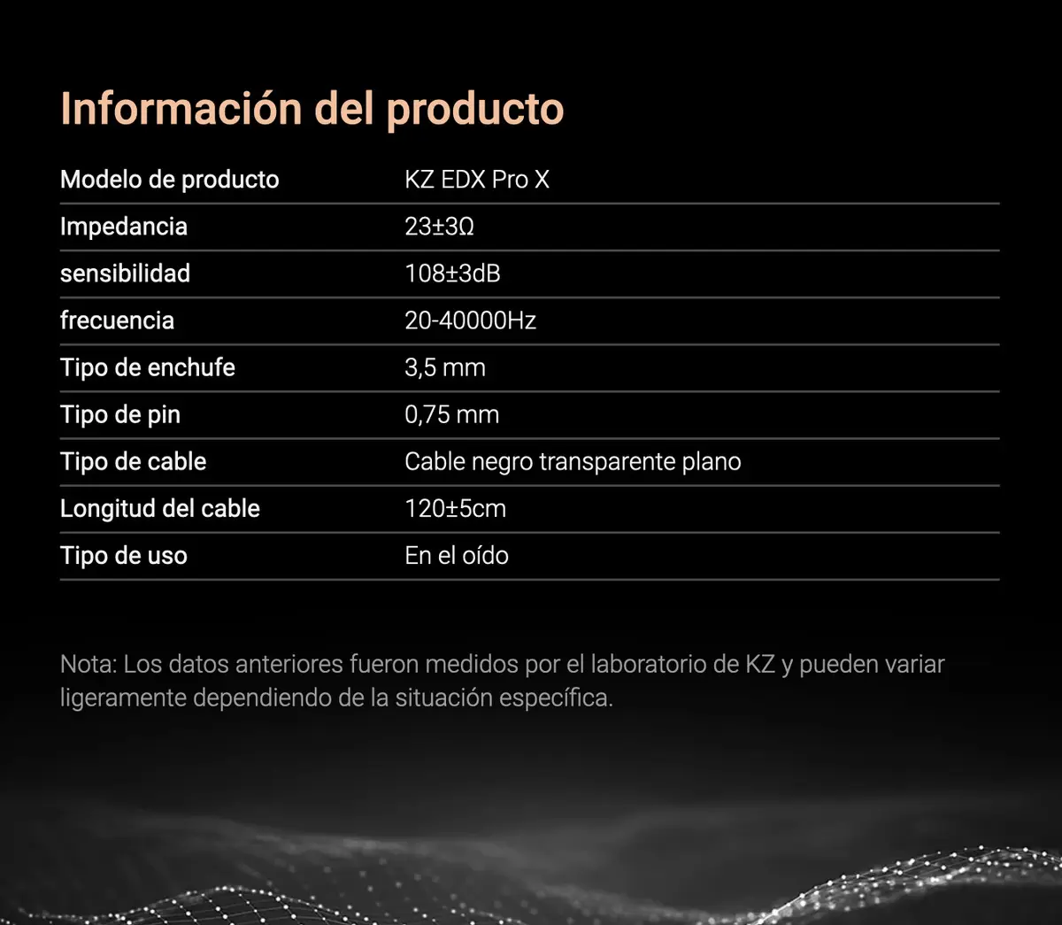 Auriculares In Ear KZ EDX Pro X Black - Imagen 3