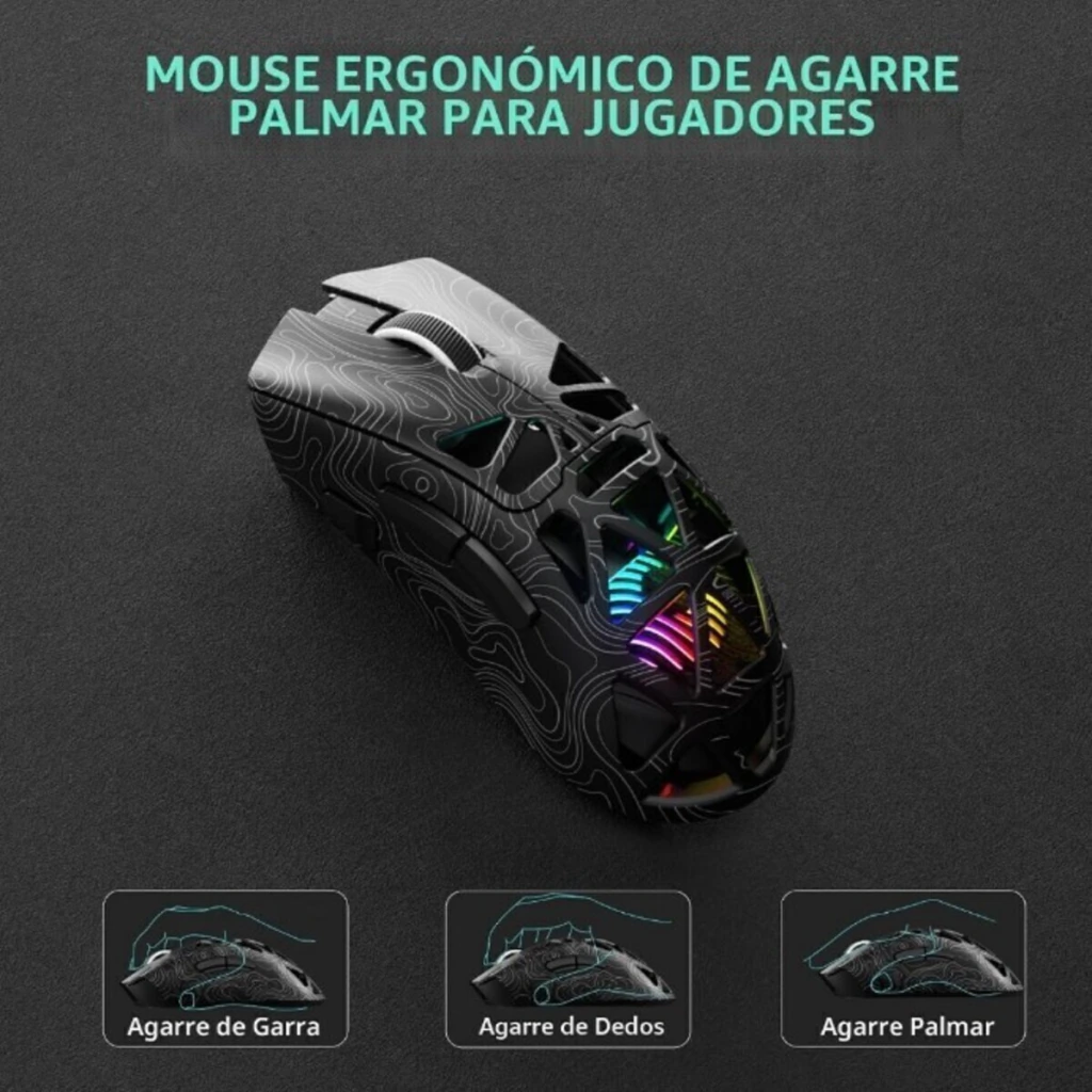 Mouse AULA SC620 Tri-Mode Black Contour - Imagen 4