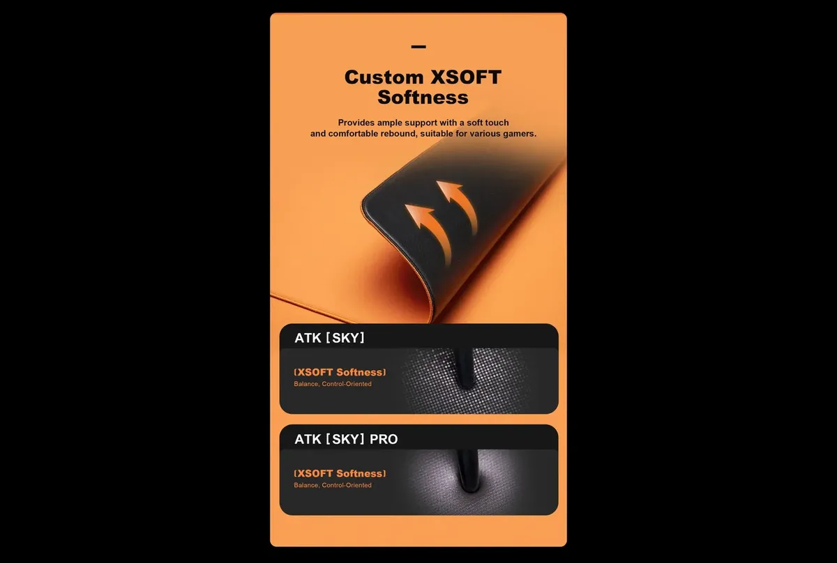 Mouse Pad ATK Sky XSoft L Tela Black - Imagen 3