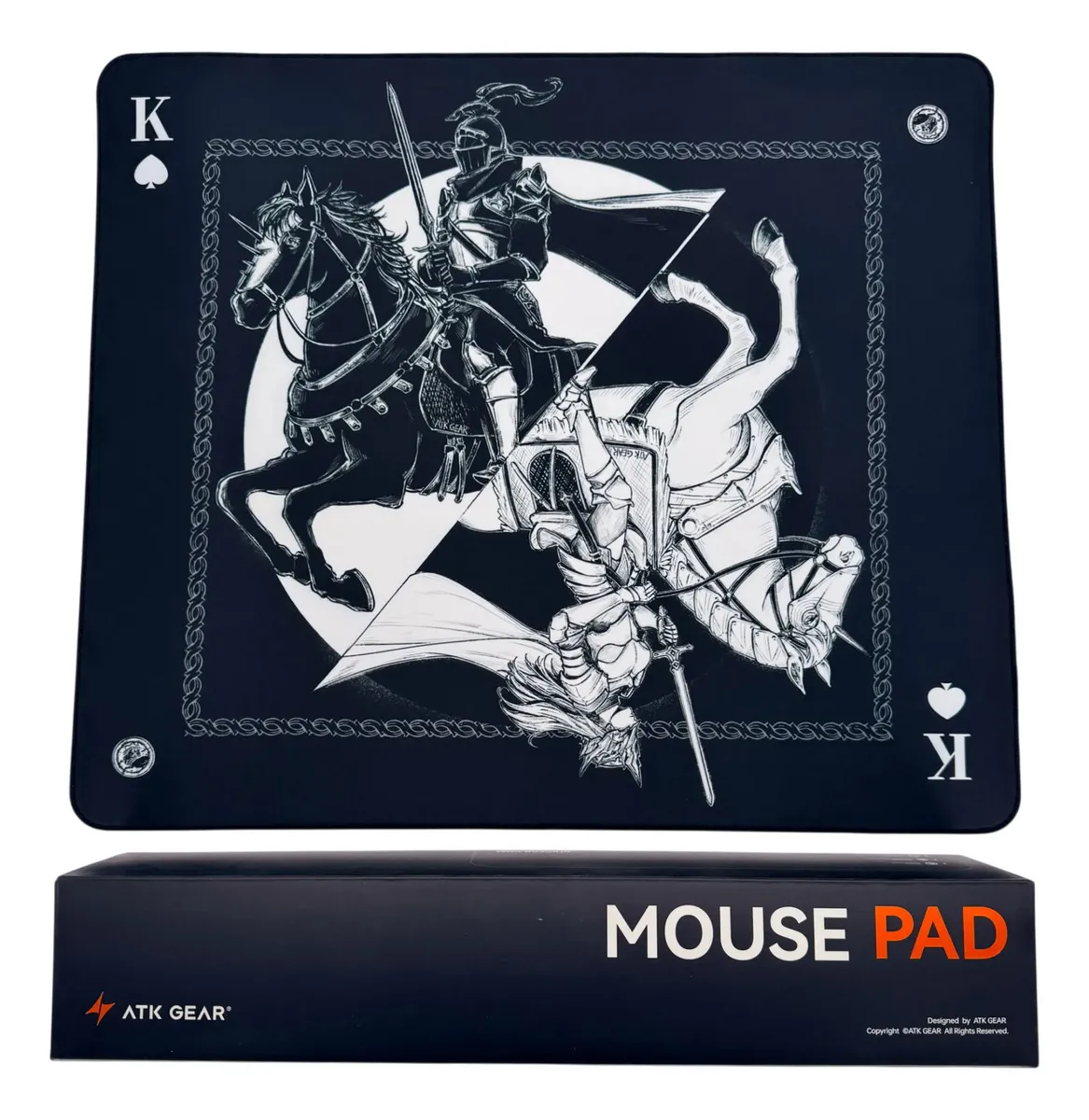 Mouse Pad ATK Knight Zodiac L Tela Black - Imagen 3