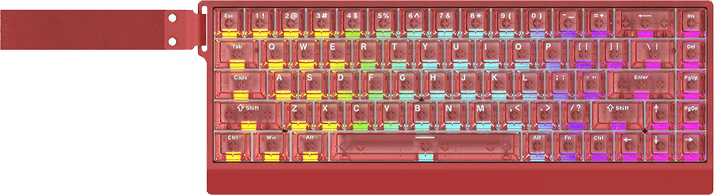 Teclado Magnetico IROK CAROTMAS Mercury68 Max Red - Imagen 2